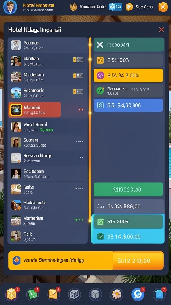 spinharta - Screenshot menunjukkan pemandangan pulau penuh misteri.